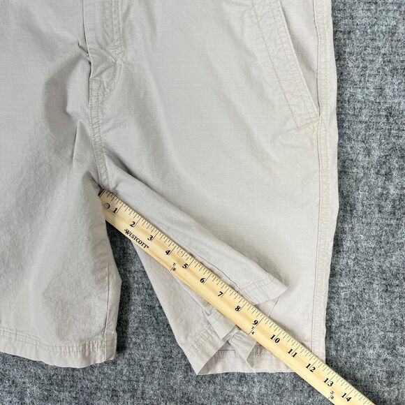 OCEAN + COAST SHORTS MENS 34‎ BEIGE CHINO FISHING PERFORMANCE STRETCH RIPSTOP - Picture 7 of 9